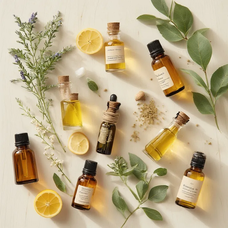 Collection d'huiles essentielles naturelles